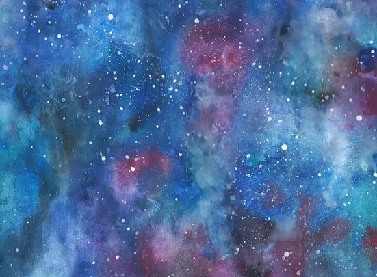 Watercolour for Beginners: Galaxies and Stars with Emilie