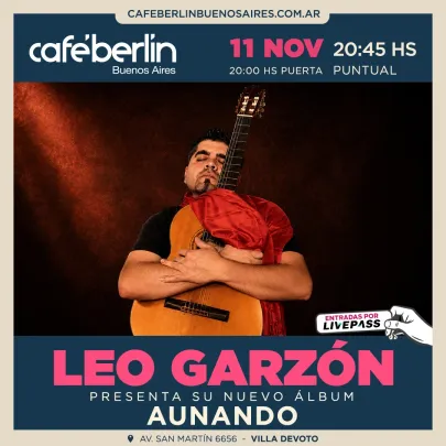 Leo Garzón en Café Berlín