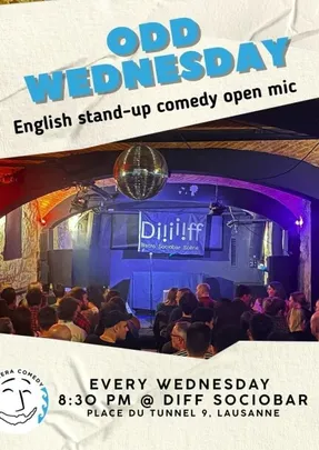 ENGLISH STAND UP COMEDY - Odd Wednesday Open Mic