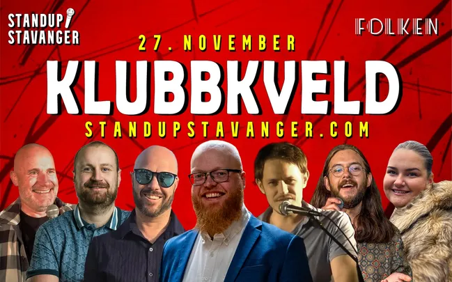 Standup Klubbkveld: Sesongavslutning - 27. november