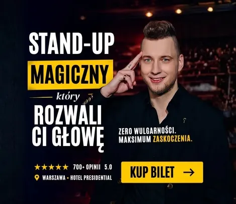 Standup Magiczny "To jest ustawione" Wieczór czytania w myślach i sztuki manipulacji"