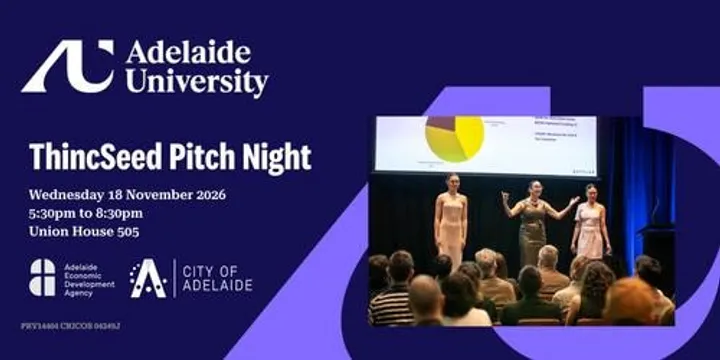 ThincSeed Pitch Night | Wed 18 Nov 2026 | 5:30pm