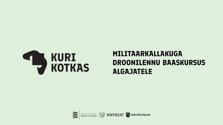 "Kuri Kotkas" droonilennu baaskursus algajatele (Harju)