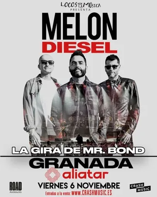 CONCIERTO MELON DIESEL - GRANADA - SALA ALIATAR - VIERNES 6 DE NOVIEMBRE