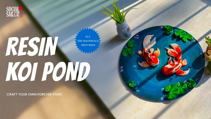 Resin Koi Pond Art - Surat