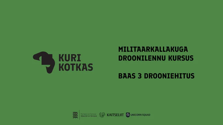 "Kuri Kotkas" BAAS 3 FPV drooni ehitamine (Viimsi)