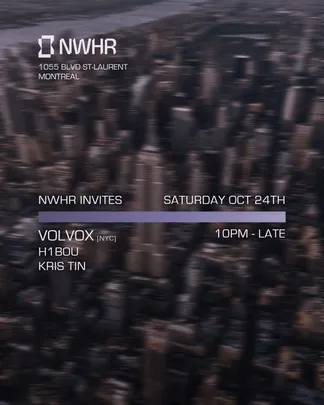 NWHR Invites Volvox [NYC]