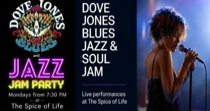 DOVE JONES CONNECTION BLUES & JAZZ JAM PARTY at The Spice of Life Soho