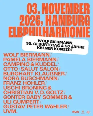 Wolf Biermann & Freunde - „Warte nicht auf beßre Zeiten – Die Jubiläumskonzerte zum 90. Geburtstag“