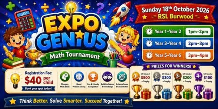 Expo Genius Math Tournament at Kids Enrichment Expo Oct 2026