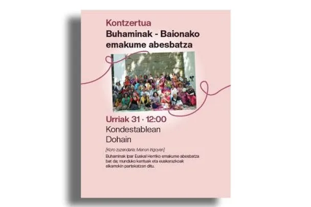 Harizko zubiak ehuntzen: "Buhaminak - Baionako emakume abesbatza"