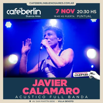 Javier Calamaro en Café Berlín