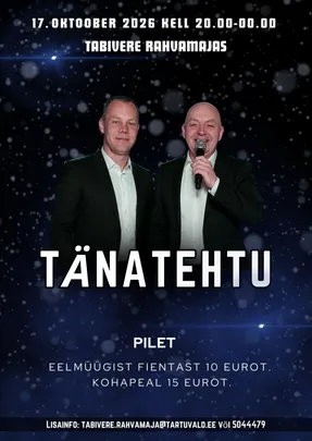 Tabivere Rahvamaja hooaja alguse pidu