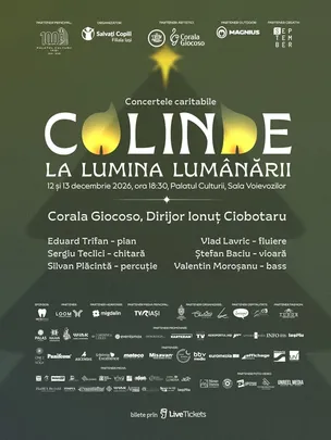 Concert caritabil „Colinde la lumina lumânării” 12.12.2026