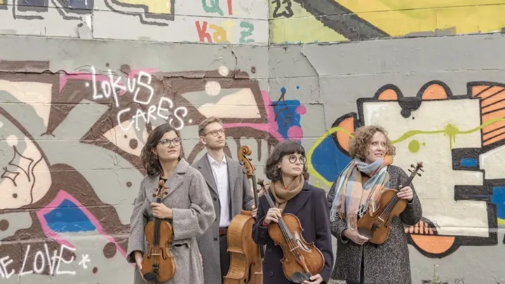 Chaos String Quartet mit Mitglieder Barbican Quartet