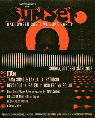 Sunset Sound System Halloween Costume Boat + After-Party 2026