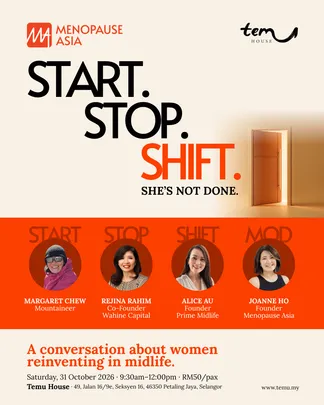 Start. Stop. Shift. She's Not Done. A conversation about women reinventing in midlife.