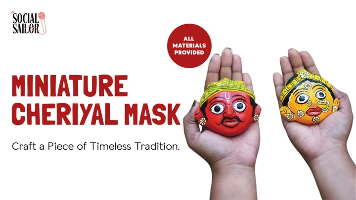 Miniature Cheriyal Mask - Mysuru