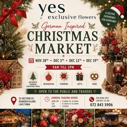 German inspired Christmas market Cape Town Paarden Eiland every Saturday before Christmas in December