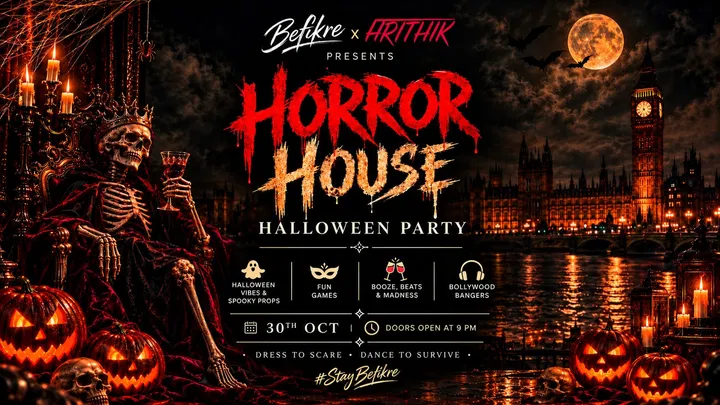 BOLLYWOOD HORROR HOUSE - LONDON HALLOWEEN PARTY 👻🔥🎃