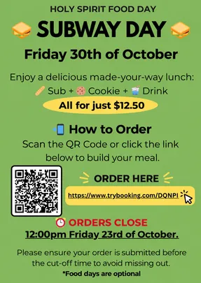 P&F Food Day - Subway 2026
