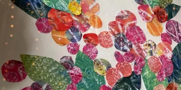 Painted Paper Collage with the GelPlate