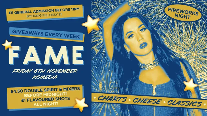FAME // FIREWORKS NIGHT // 400 SPACES ON THE DOOR!