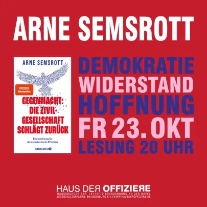 ARNE SEMSROTT:GEGENMACHT LESUNG