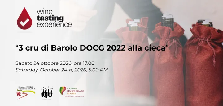 Wine Tasting Experience® | 3 cru di Barolo DOCG 2022 alla cieca