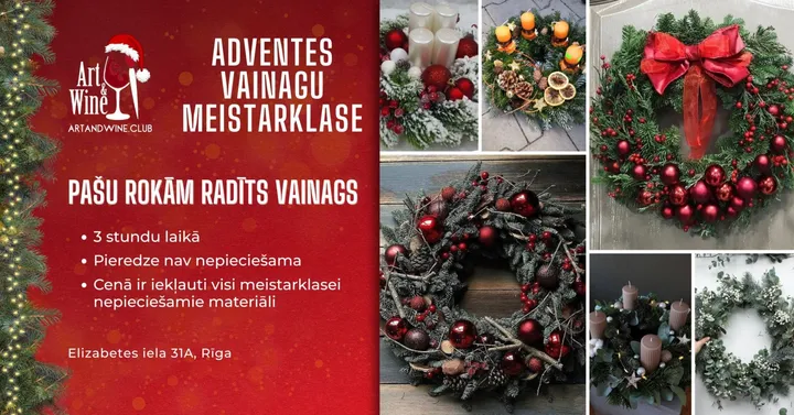 Adventes vainagu meistarklase
