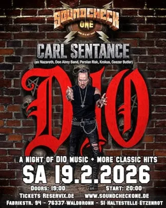 CARL SENTANCE – A Night of Dio & Rock Classics - (ex-) Nazareth Sänger performt DIO & weitere Klassiker