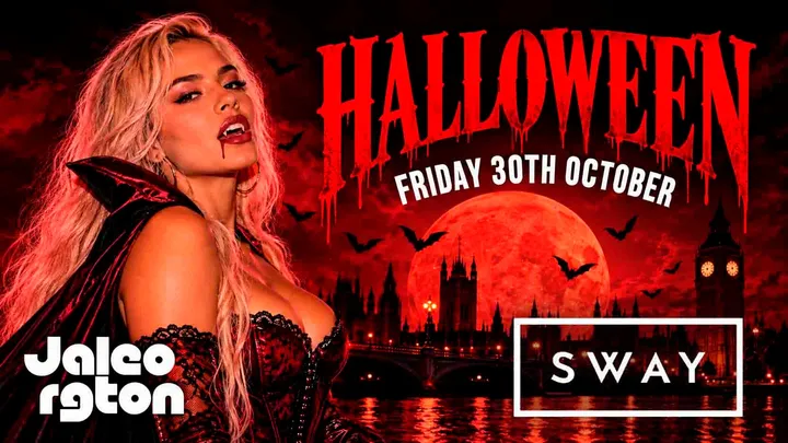 🧛‍♀️🩸 JALEO RGTON HALLOWEEN PARTY 🎃 📍 SWAY BAR LONDON 📅 FRIDAY 30TH OCTOBER 🇫🇷🇮🇹🇪🇸🇵🇹🇬🇧