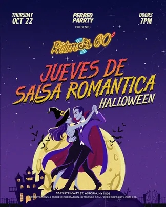 Halloween Ritmos Jueves De Salsa Romantica Colombian Party