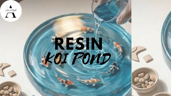 Koi Pond Resin Art by Artatrisk