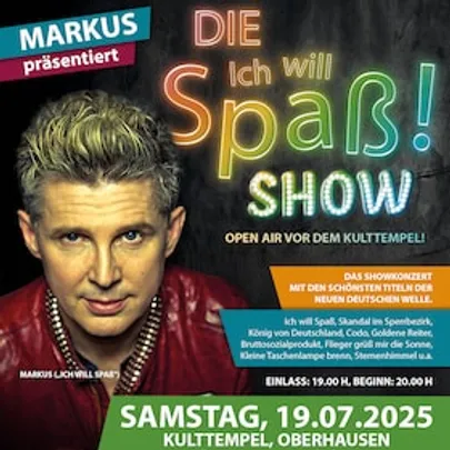 MARKUS - die "Ich will Spaß-Show" - Die schönsten Titel der Neuen Deutschen Welle