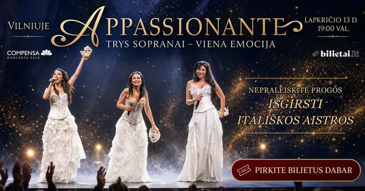 ''APPASSIONANTE'' TRYS SOPRANAI - VIENA EMOCIJA