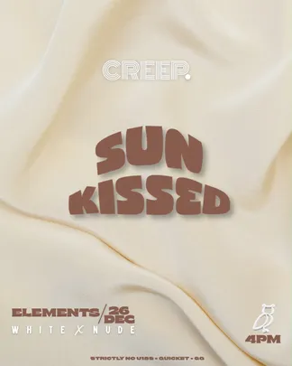 CREEP • SUN KISSED (white x nude)