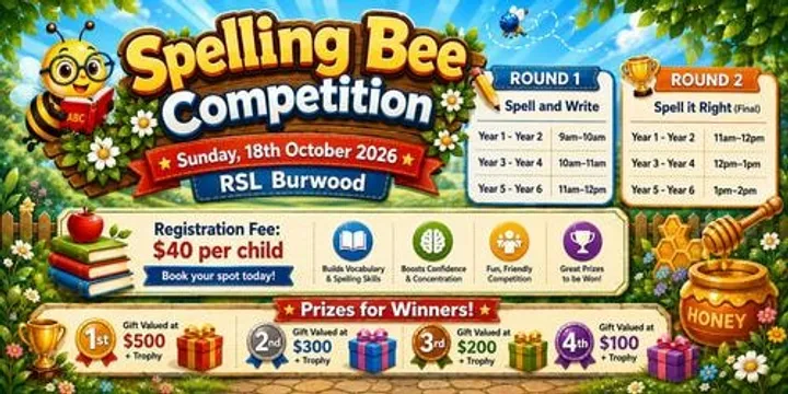 Spelling Bee Competition at Kids Enrichment Expo Oct 2026