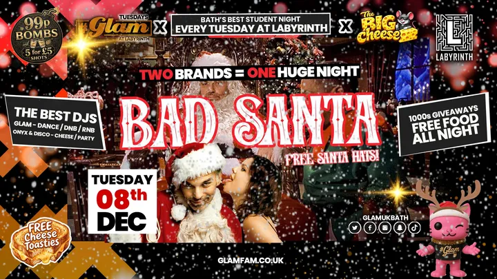 😻  GLAM |  BAD SANTA PARTY! 🎅🏼 | With 99p Bombs‼️