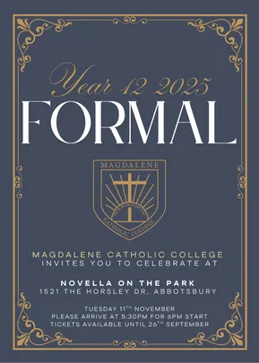 2026 Yr12 Formal - Two Students and Two Parent/Carer Payment
