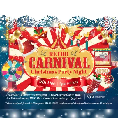 🎪 Retro Carnival Christmas Party Night