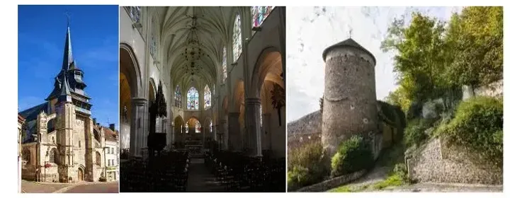 Visite architecturale de l'église et du bourg castral