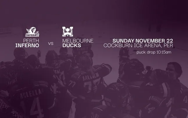 GAME FOUR: Perth Inferno VS Melbourne Ducks (Sunday)