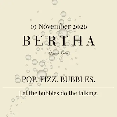 POP.  FIZZ. BUBBLES.