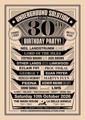 Underground Solution 30th Birthday Party (Part 2)