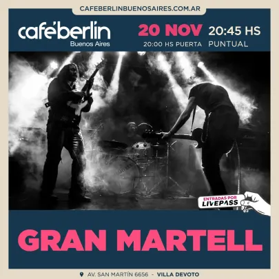 Gran Martell en Café Berlín