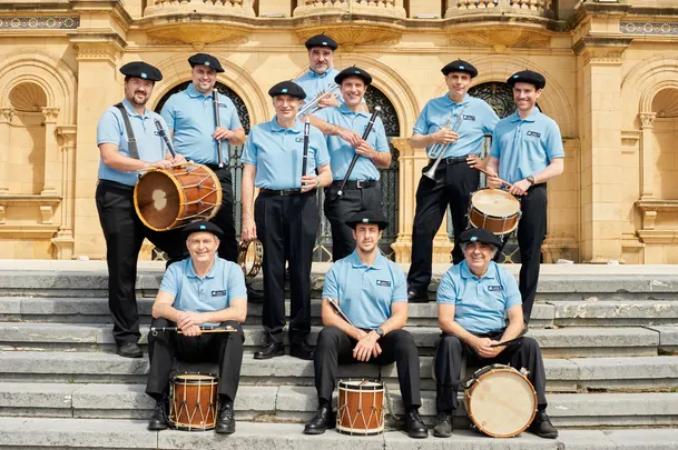 Concierto de la banda municipal de txistularis de San Sebastián