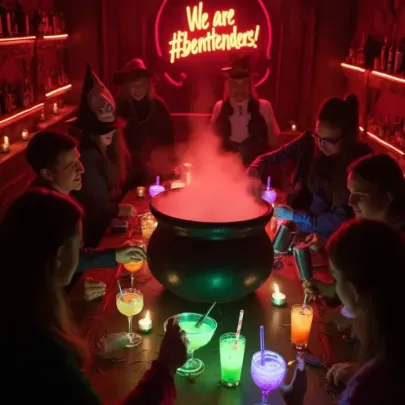 Taller de coctelería de Halloween