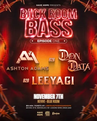 Backroom Bass Episode One: Ashton Adams b2b Don Data b2b Leeyagi