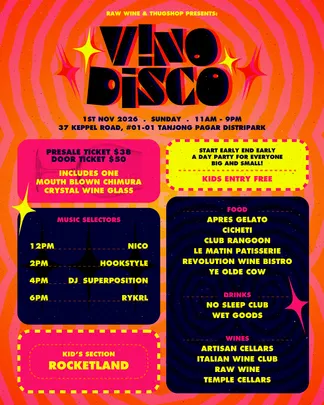 THUGSHOP x RAW WINE PRESENT: VINO DISCO 2.0